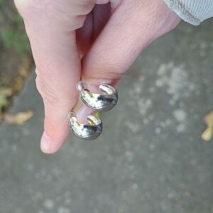 2 for $14! Silver Hoop Earrings NWOT